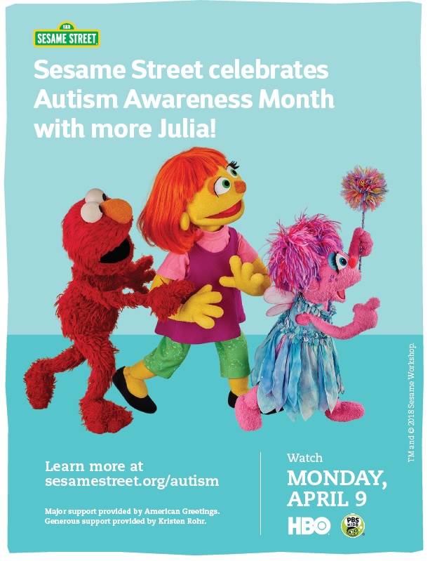 New Autism Julia Content from Sesame Street!